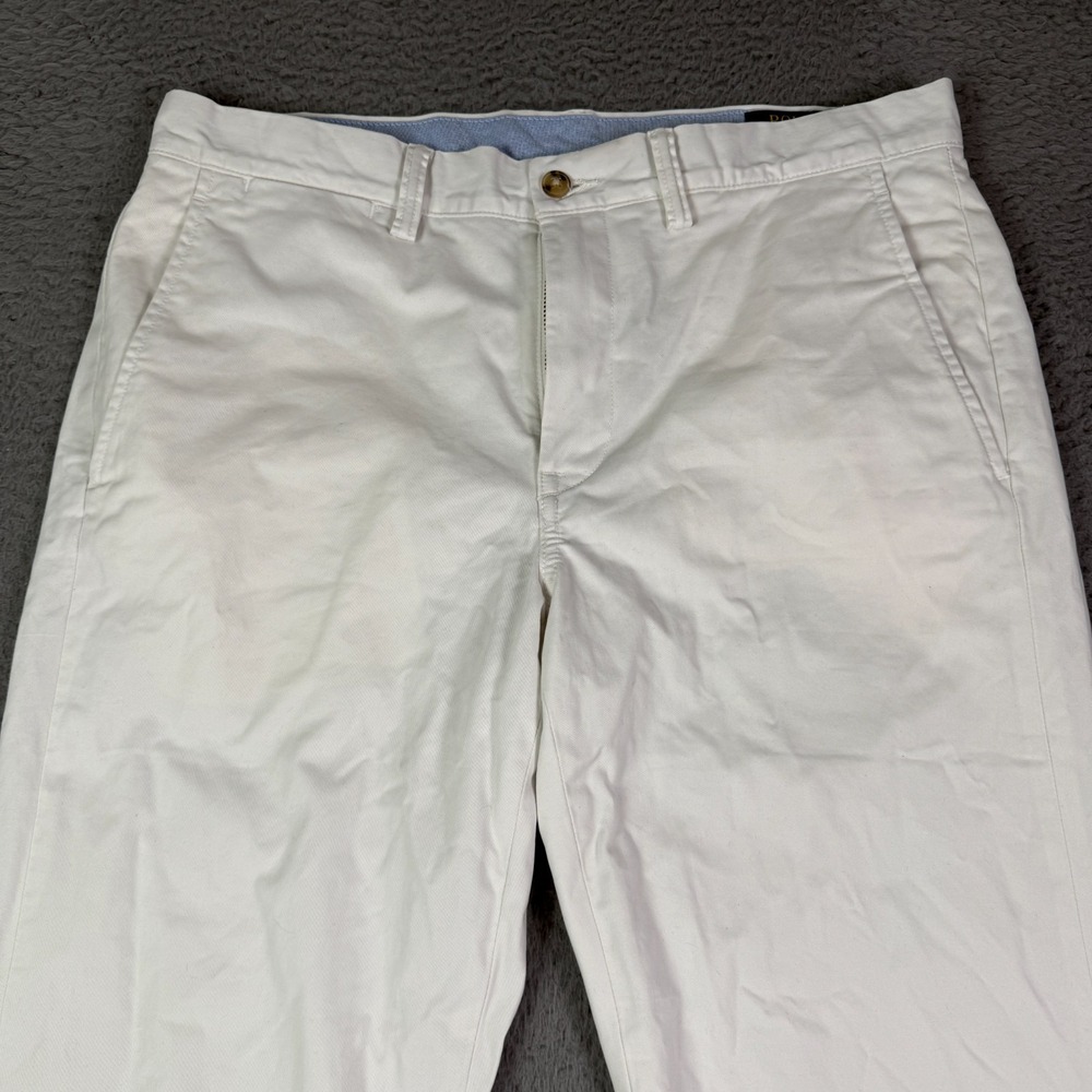 Polo Ralph Lauren Chino Pants Mens 32x30 Beige Stretch Straight Fit Cotton Twill